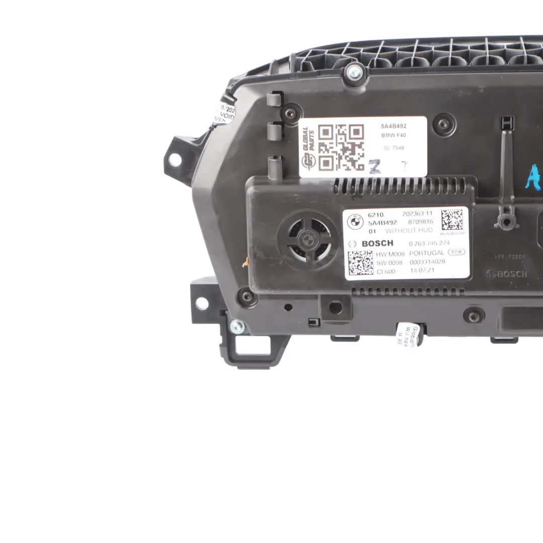 Panel De Instrumentos Velocímetro Relojes Automático Gasolina para BMW F40 con número de pieza 5A4B492 BMW F40 Panel De Instrumentos Velocímetro Relojes Automático Gasolina - SKU 5A4B492 - Número de pieza 5A4B492