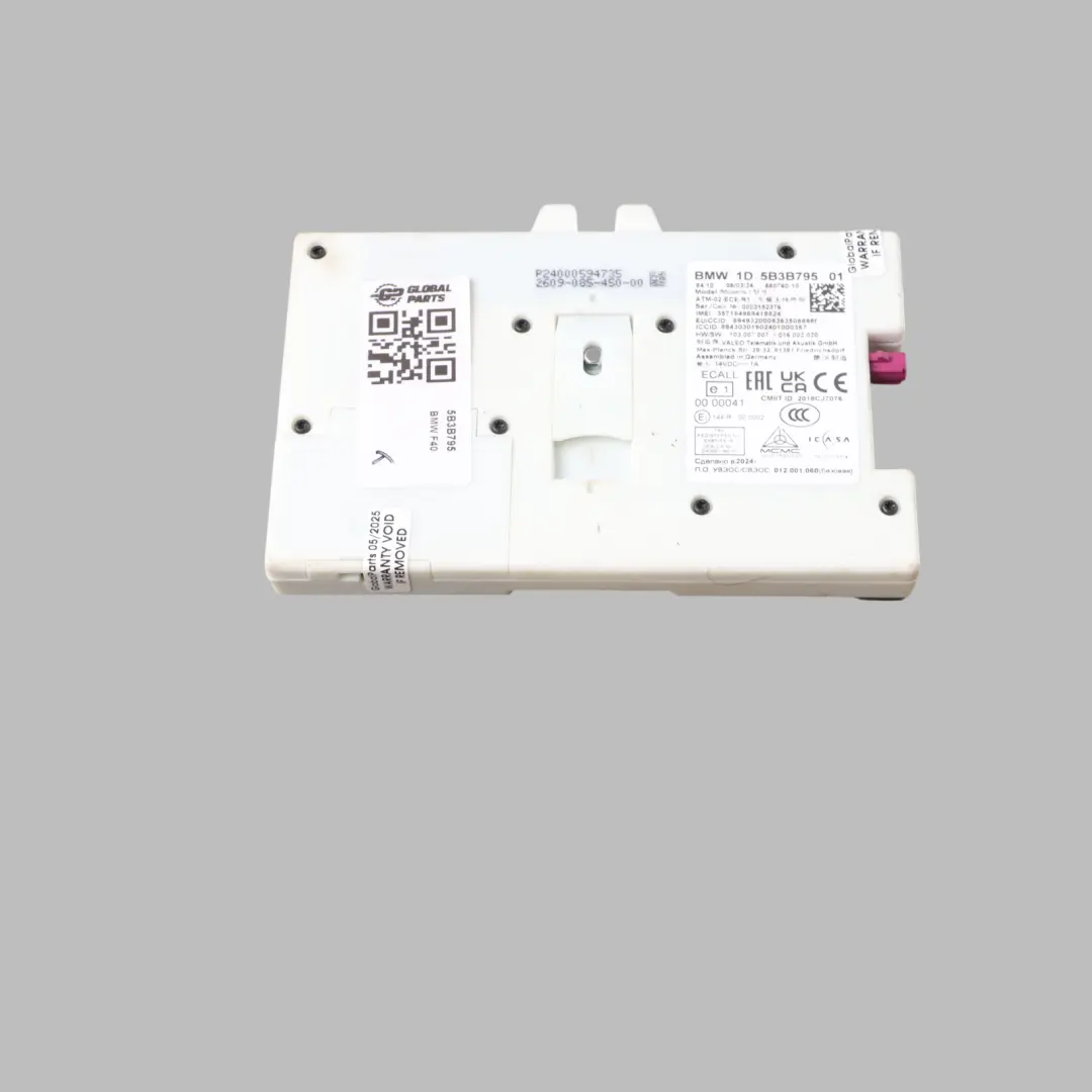 Telematics Control Unit Module ECU to BMW F40 with Part number 5B3B795 BMW F40 Telematics Control Unit Module ECU - SKU 5B3B795 - Part number 5B3B795