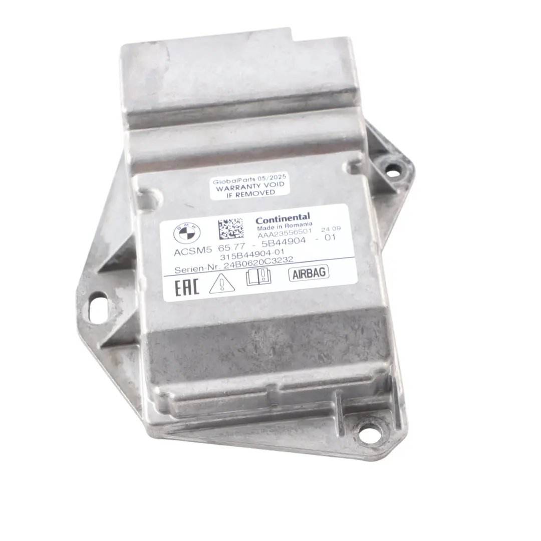 Air Module BMW F40 F44 Gran Coupe SRS Computer Control Unit - SKU 5B44904 - Part number 5B44904