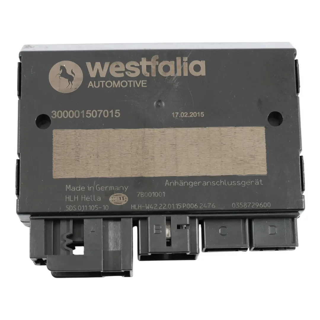 4G8 Westfalia Moduł Haka Holowniczego Sterownik 506737 do Audi A7 o numerze 5DS011105 Audi A7 4G8 Westfalia Moduł Haka Holowniczego Sterownik 506737 - SKU 5DS011105 - Numer Części 5DS011105