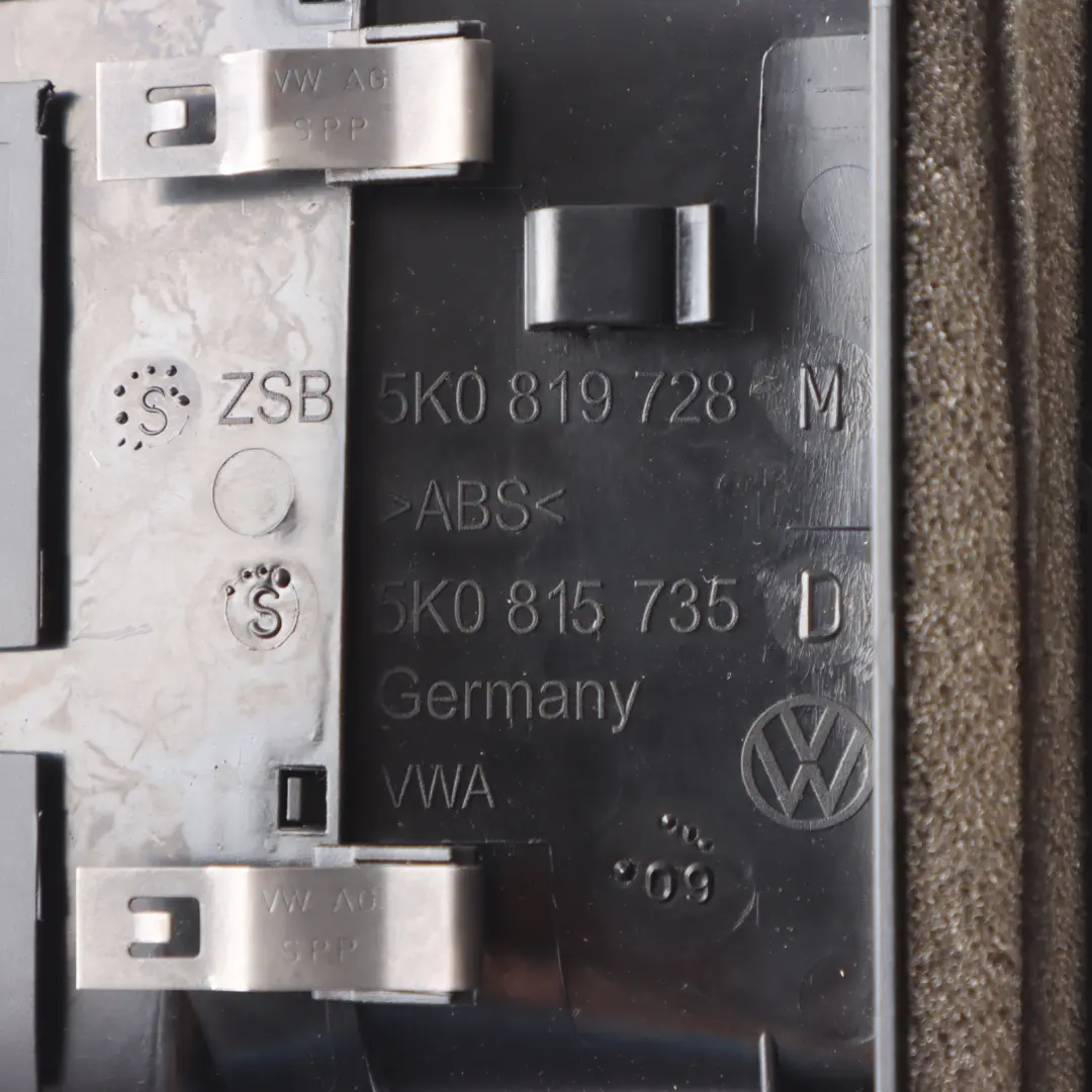 Mk5 V Lüftungs Düse Armaturen Brett Verkleidung für VW Volkswagen Golf mit Teilenummer 5K0819728N VW Volkswagen Golf Mk5 V Lüftungs Düse Armaturen Brett Verkleidung - SKU 5K0819728N - Teilenummer 5K0819728N