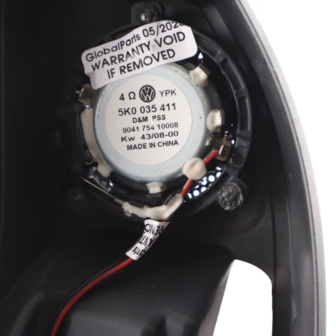VW Golf Mk5 Puerta Delantera Tweeter Altavoz Cubierta Recorte Derecho - SKU 5K0837974K - Número de pieza 5K0837974K