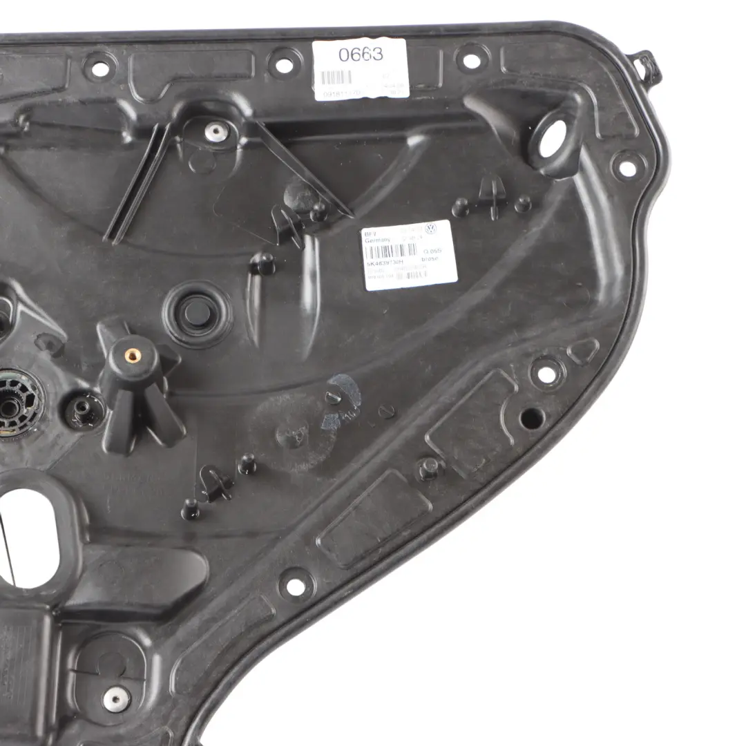 Window Lifter Regulator Rear Door Right O/S to Volkswagen Golf VI with Part number 5K4839462 Volkswagen Golf VI Window Lifter Regulator Rear Door Right O/S - SKU 5K4839462 - Part number 5K4839462