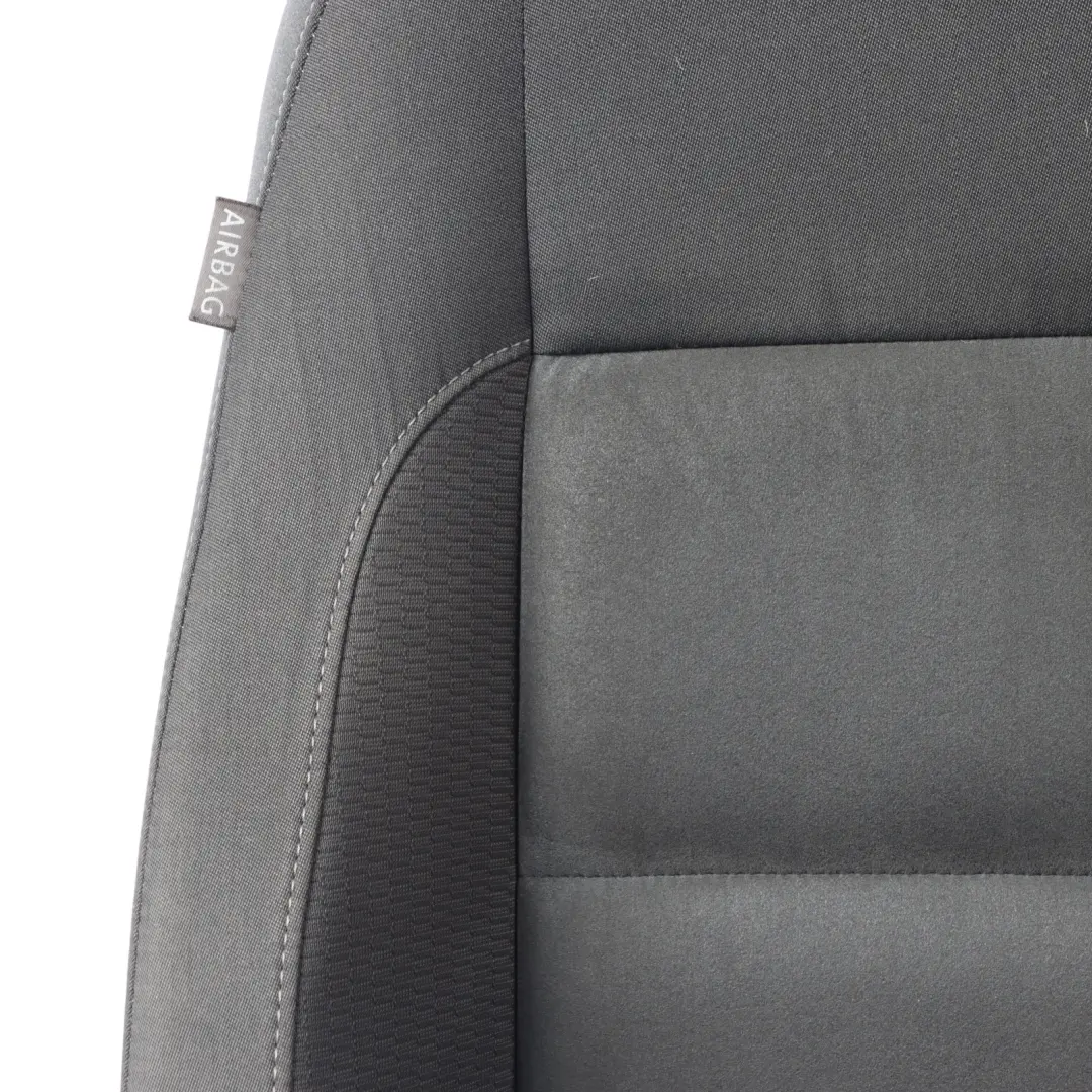 VW Volkswagen Golf Mk6 Front Seat Interior Cloth Fabric Titan Black Right O/S - SKU 5K4881805BC-1 - Part number 5K4881805BC