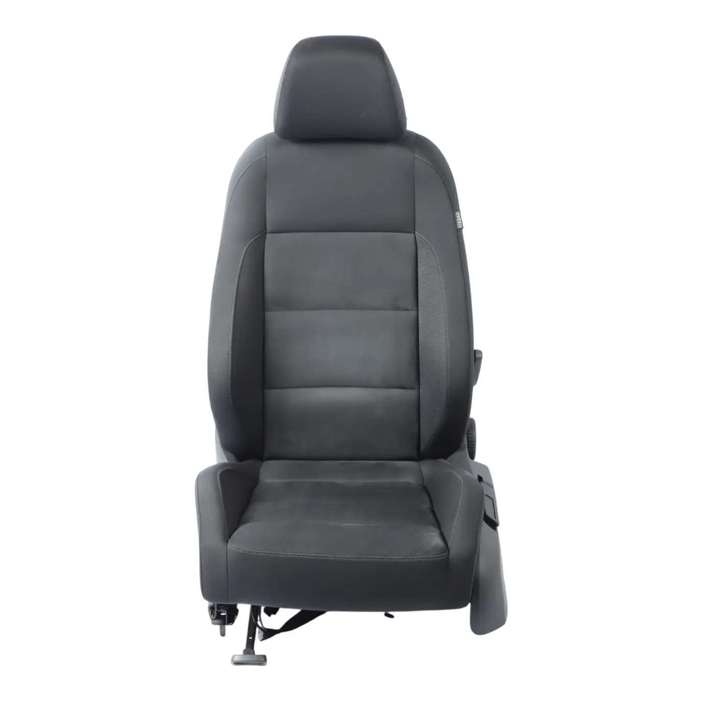 VW Volkswagen Golf Mk6 Asiento Delantero Tela Interior Titan Negro Izquierda