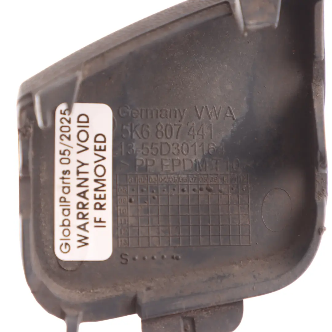 MK6 Coperchio Gancio Traino Paraurti Posteriore per Volkswagen Golf con numero di parte 5K6807441 Volkswagen Golf MK6 Coperchio Gancio Traino Paraurti Posteriore - SKU 5K6807441 - Numero di parte 5K6807441