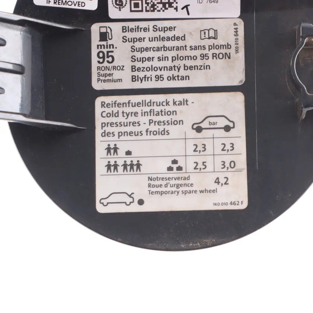 Mk6 1K Fuel Filler Flap Cover Blue Graphite Pearl Effect-C5F to Volkswagen VW Golf with Part number 5K6809857C Volkswagen VW Golf Mk6 1K Fuel Filler Flap Cover Blue Graphite Pearl Effect-C5F - SKU 5K6809857C-BGR - Part number 5K6809857C