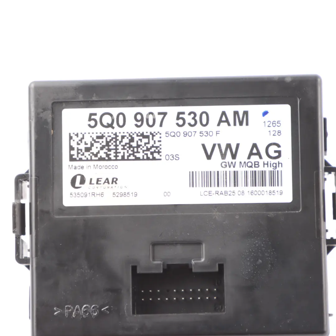 Audi A3 8V VW Passat B8 Gateway Unidad De Control Módulo - SKU 5Q0907530AM - Número de pieza 5Q0907530AM