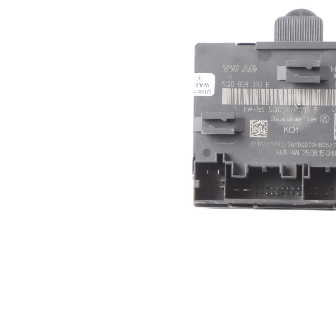 Door Control Unit Module Front Right O/S Door Unit to Audi A3 S3 8V with Part number 5Q0959393E Audi A3 S3 8V Door Control Unit Module Front Right O/S Door Unit - SKU 5Q0959393E - Part number 5Q0959393E