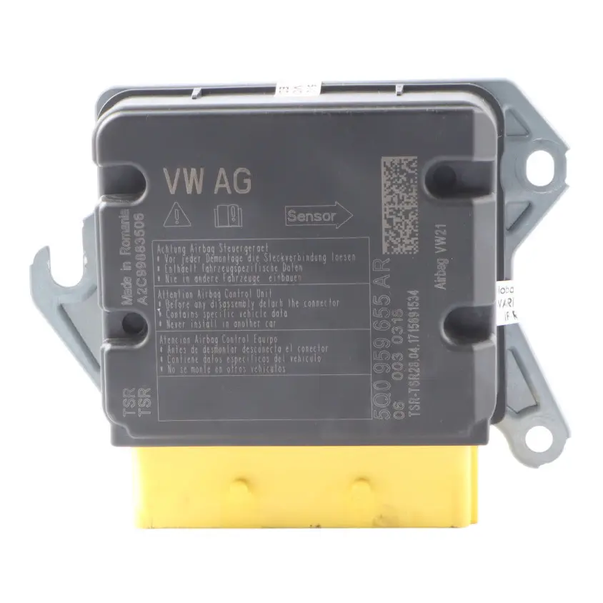 Module Control Unit SRS System ECU to Audi A3 8V Air with Part number 5Q0959655AR Audi A3 8V Air Module Control Unit SRS System ECU - SKU 5Q0959655AR - Part number 5Q0959655AR