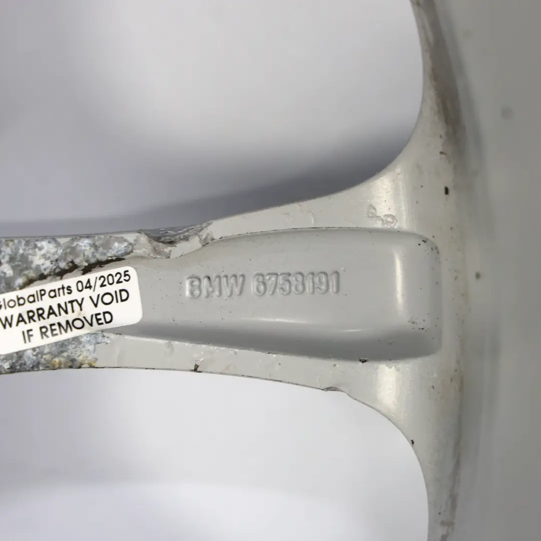 Rim 17" 8J ET:47 Turbine Styling 106 to BMW Z4 E85 Silver Wheel with Part number 6758191 BMW Z4 E85 Silver Wheel Rim 17" 8J ET:47 Turbine Styling 106 - SKU 6758191-1 - Part number 6758191