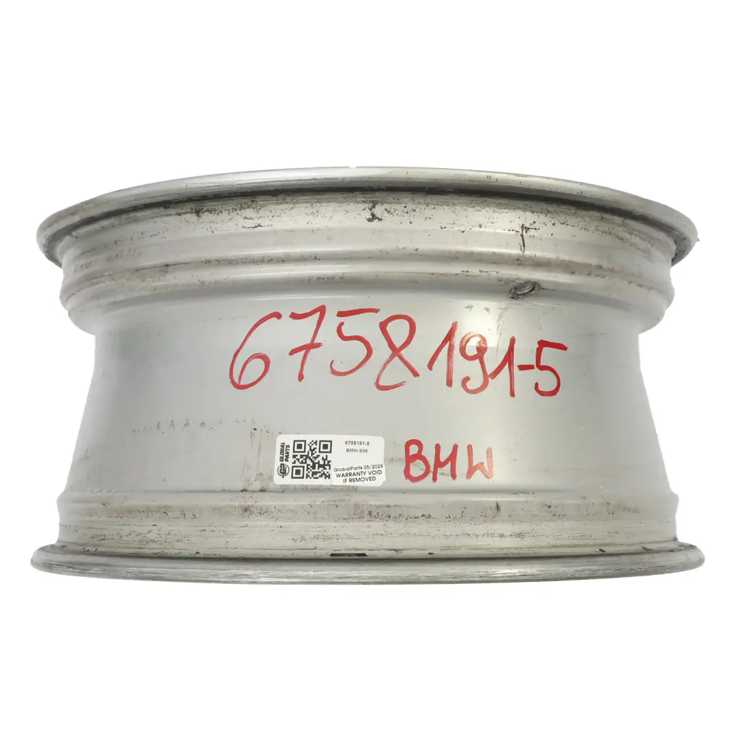 Llanta Plata 17" 8J ET:47 Turbine Styling 106 para BMW Z4 E85 Convertible con número de pieza 6758191 BMW Z4 E85 Convertible Llanta Plata 17" 8J ET:47 Turbine Styling 106 - SKU 6758191-5 - Número de pieza 6758191