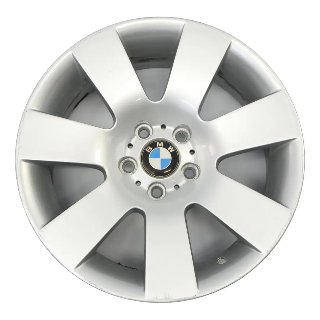 Alloy Wheel Rim 18" Star Spoke 123 8J ET:20 to BMW E60 E61 Silver with Part number 6760616 BMW E60 E61 Silver Alloy Wheel Rim 18" Star Spoke 123 8J ET:20 - SKU 6760616-3 - Part number 6760616