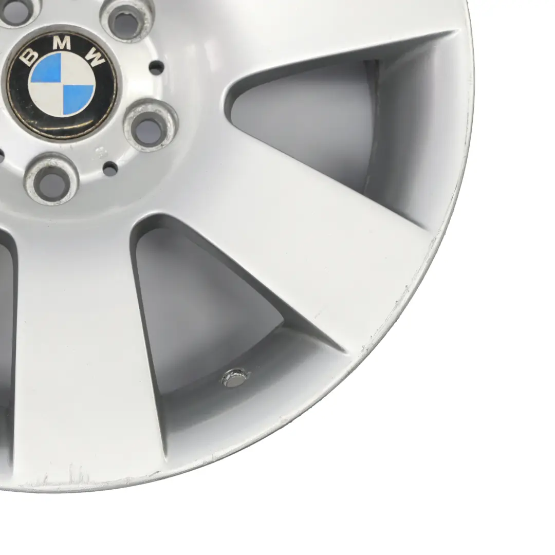 Alloy Wheel Rim 18" Star Spoke 123 8J ET:20 to BMW E60 E61 Silver with Part number 6760616 BMW E60 E61 Silver Alloy Wheel Rim 18" Star Spoke 123 8J ET:20 - SKU 6760616-3 - Part number 6760616