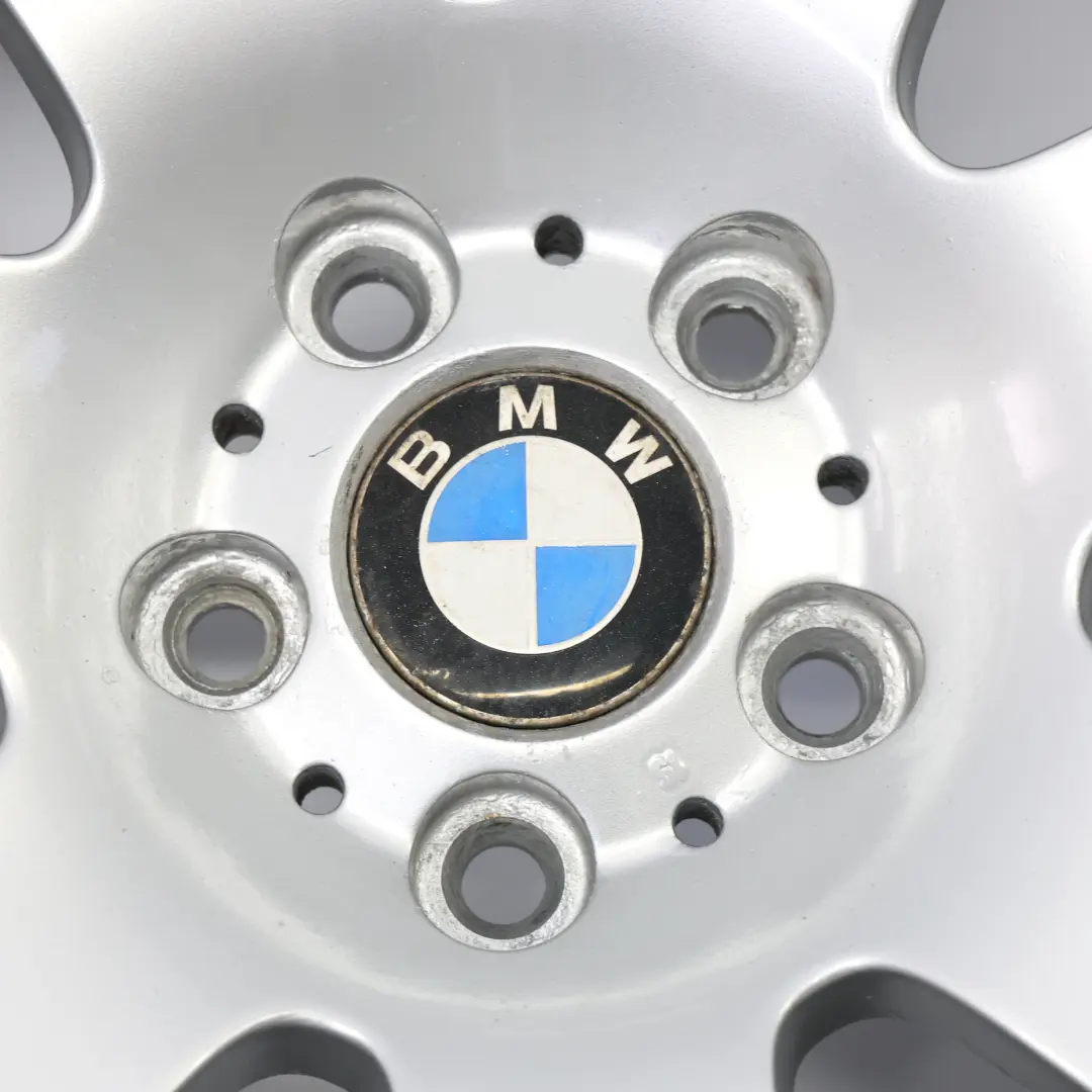 Alloy Wheel Rim 18" Star Spoke 123 8J ET:20 to BMW E60 E61 Silver with Part number 6760616 BMW E60 E61 Silver Alloy Wheel Rim 18" Star Spoke 123 8J ET:20 - SKU 6760616-3 - Part number 6760616