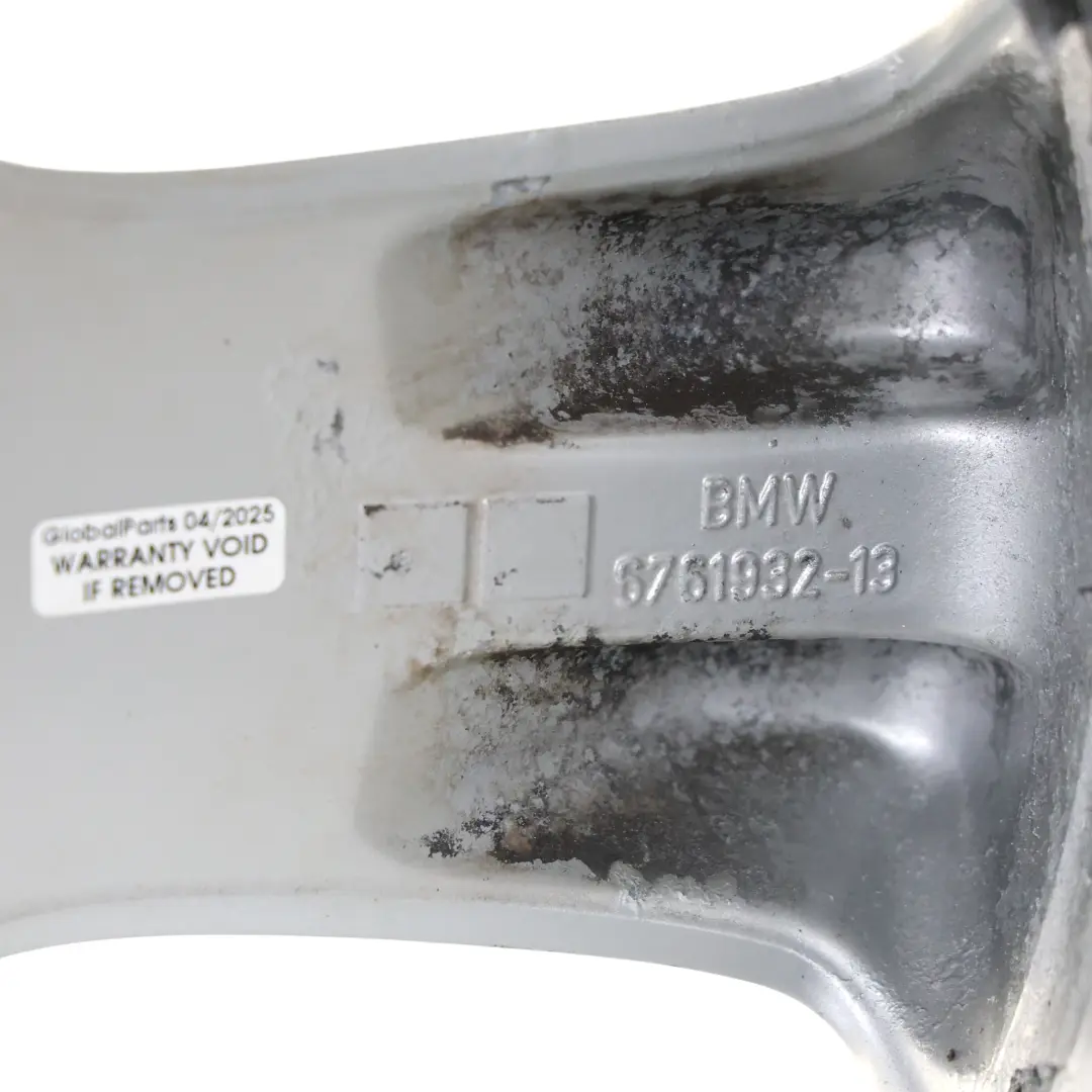 Alloy Rim 19" Star Spoke 132 10J ET:45 to BMW X5 Series E53 Rear Silver Wheel with Part number 6761932 BMW X5 Series E53 Rear Silver Wheel Alloy Rim 19" Star Spoke 132 10J ET:45 - SKU 6761932-3 - Part number 6761932