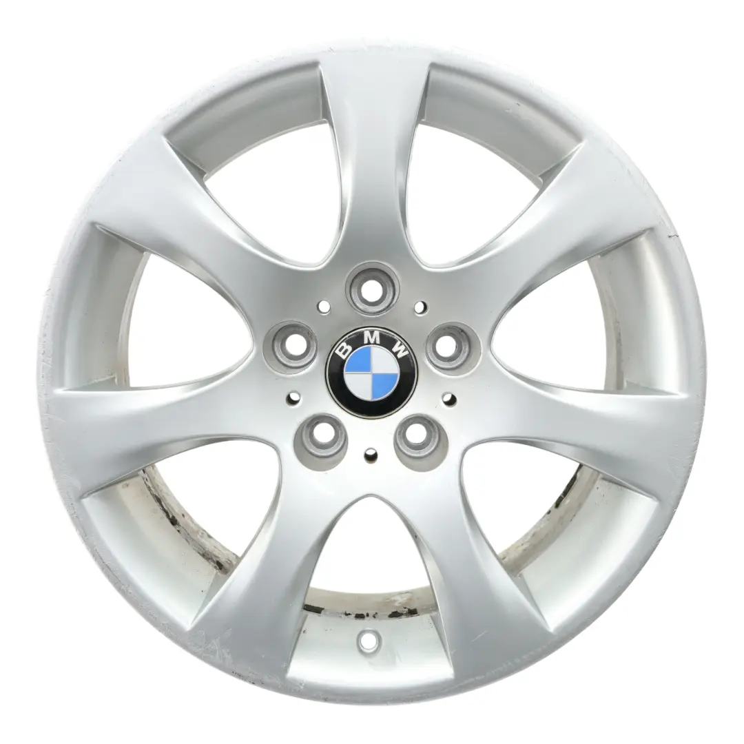 BMW E90 E91 E92 Silberne Leichtmetallfelge 17" Sternspeiche 185 8J ET:34 - SKU 6764623-2 - Teilenummer 6764623