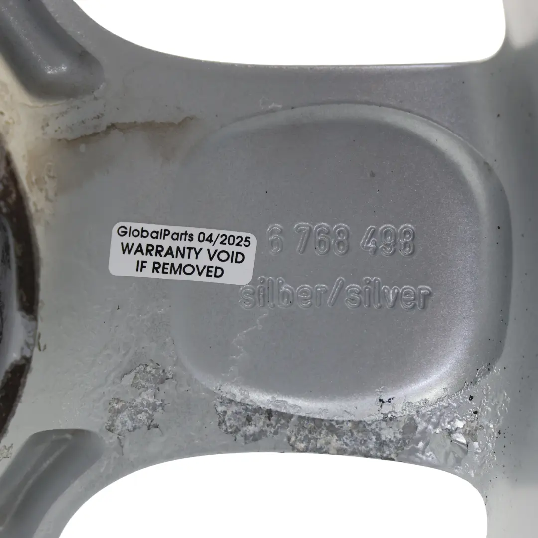 Mini Cooper R50 R56 Silver Wheel Alloy Rim 15" 5,5J ET:45 5-Start Spooler 100 - SKU 6768498-7 - Part number 6768498