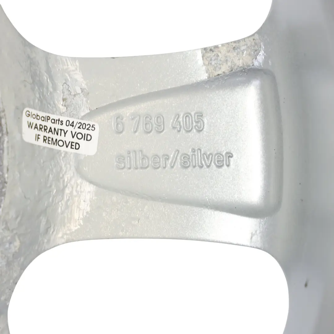 Srebrna Felga Aluminiowa 15" 5,5J ET:45 do Mini R50 R56 o numerze 6769405 Mini R50 R56 Srebrna Felga Aluminiowa 15" 5,5J ET:45 - SKU 6769405-2 - Numer Części 6769405