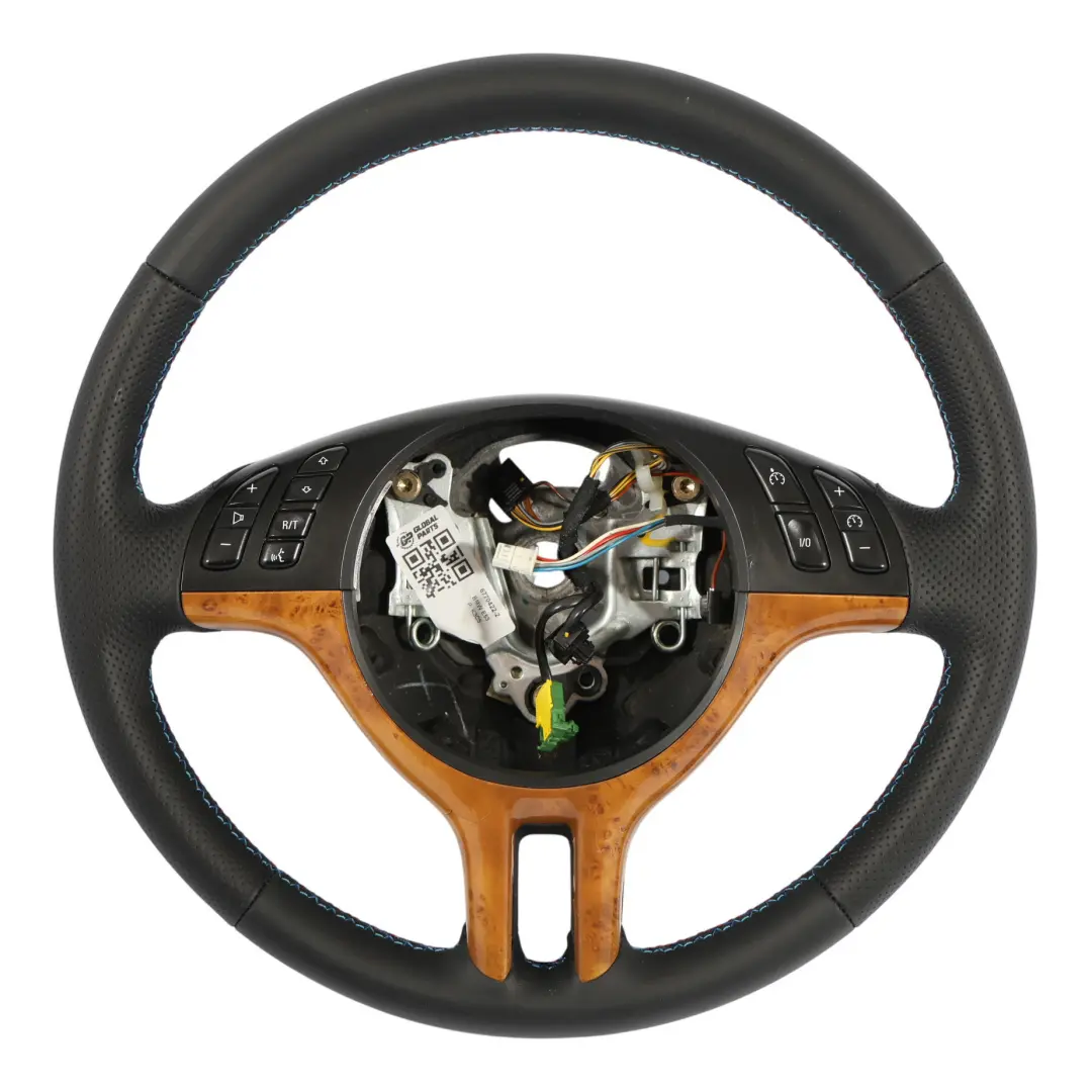 BMW X5 E53 NEW Black Leather Sport Steering Wheel 3 Spoke M-tricoloured - SKU 6770422-2 - Part number 6770422