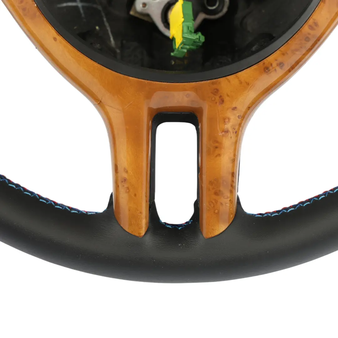 BMW X5 E53 NUOVA Pelle Nera Volante Sportivo 3 Raggi M-Tricolori Fili - SKU 6770422-2 - Numero di parte 6770422