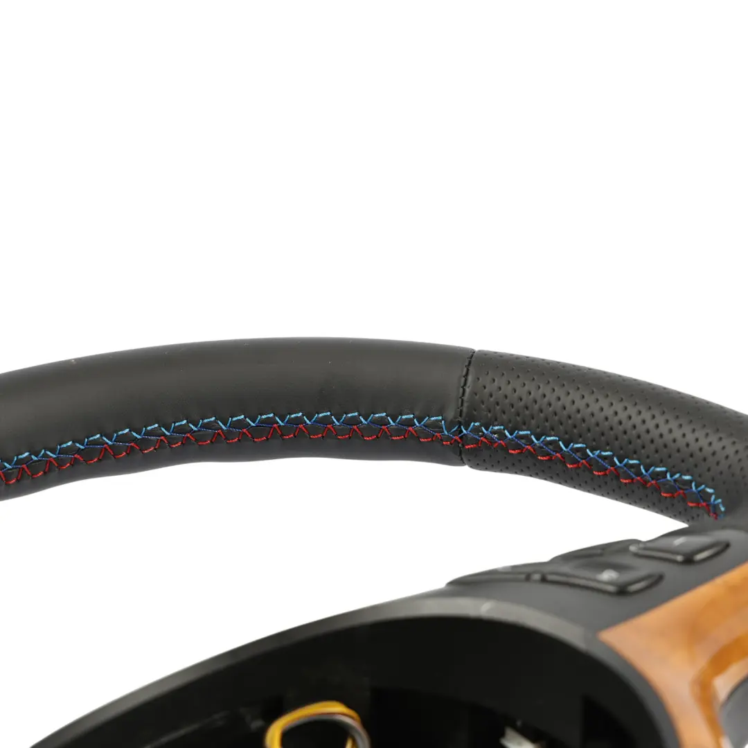 BMW X5 E53 NUOVA Pelle Nera Volante Sportivo 3 Raggi M-Tricolori Fili - SKU 6770422-2 - Numero di parte 6770422