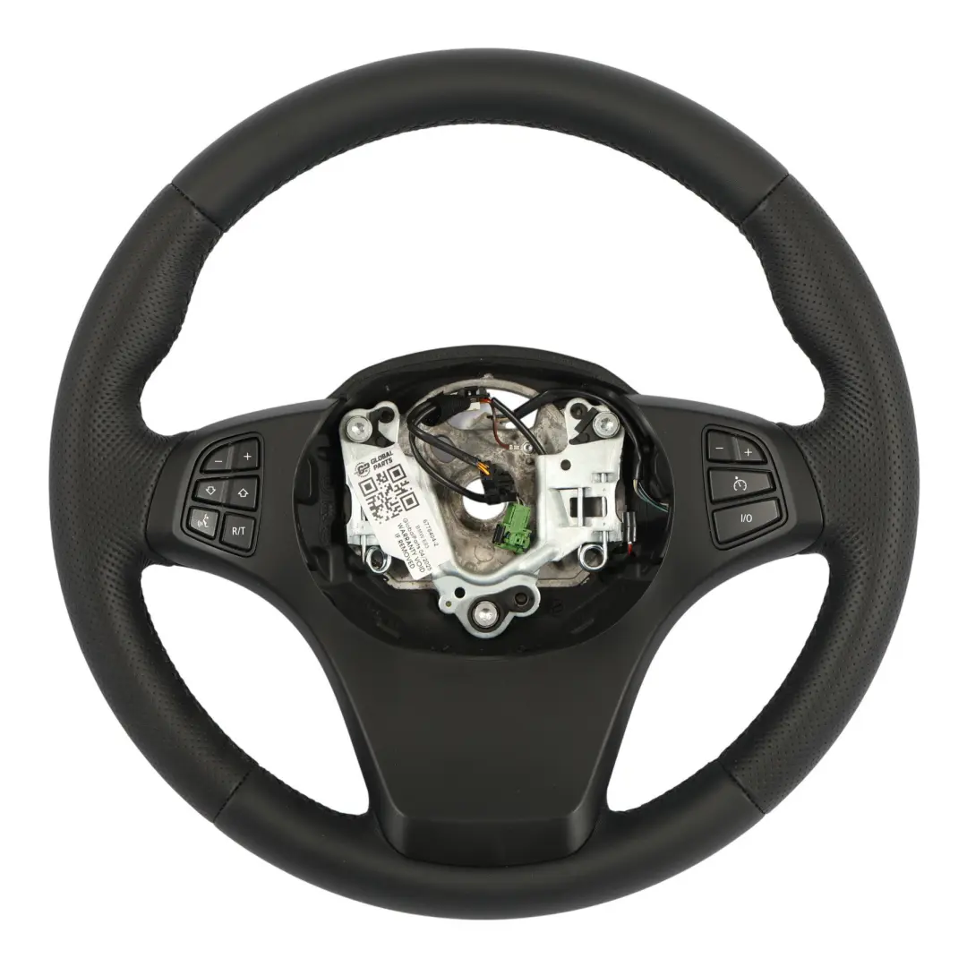 NUEVO Volante Deportivo De Cuero Negro Hilos Negros para BMW X3 E53 E83 con número de pieza 6778404 BMW X3 E53 E83 NUEVO Volante Deportivo De Cuero Negro Hilos Negros - SKU 6778404-2 - Número de pieza 6778404