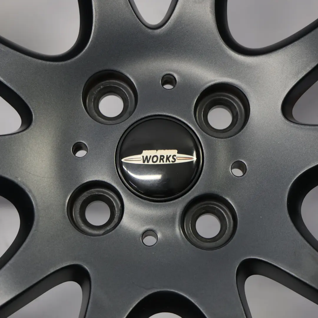 Anthrazit Alufelge 18" 7J ET:52 für Mini R50 R56 JCW John Cooper mit Teilenummer 6778428 Mini R50 R56 JCW John Cooper Anthrazit Alufelge 18" 7J ET:52 - SKU 6778428-6 - Teilenummer 6778428