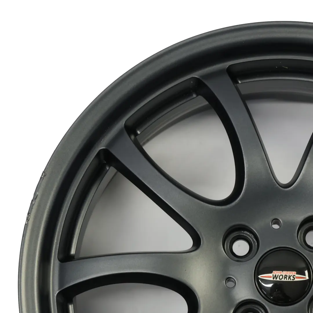 Anthracite Wheel Alloy Rim 18" 7J ET:52 to Mini R50 R56 JCW John Cooper with Part number 6778428 Mini R50 R56 JCW John Cooper Anthracite Wheel Alloy Rim 18" 7J ET:52 - SKU 6778428-7 - Part number 6778428