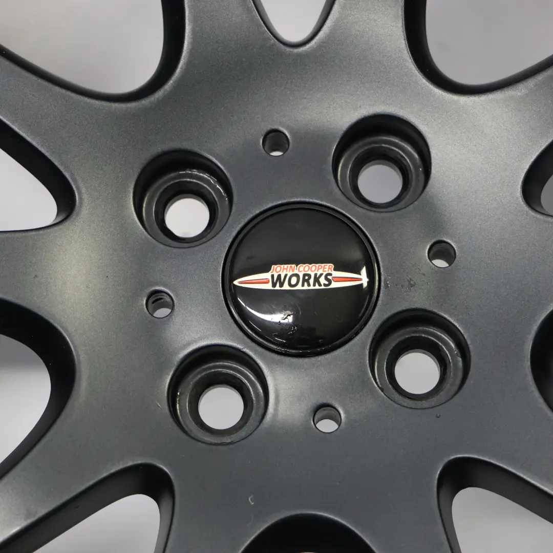 Anthracite Wheel Alloy Rim 18" 7J ET:52 to Mini R50 R56 JCW John Cooper with Part number 6778428 Mini R50 R56 JCW John Cooper Anthracite Wheel Alloy Rim 18" 7J ET:52 - SKU 6778428-7 - Part number 6778428