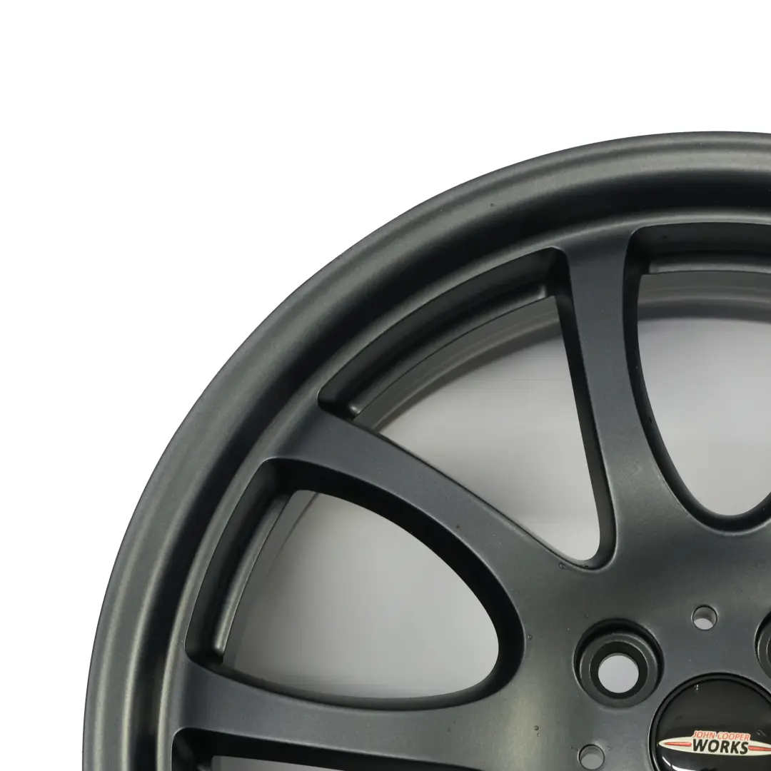 Anthracite Wheel Alloy Rim 18" 7J ET:52 to Mini R50 R56 JCW John Cooper with Part number 6778428 Mini R50 R56 JCW John Cooper Anthracite Wheel Alloy Rim 18" 7J ET:52 - SKU 6778428-8 - Part number 6778428