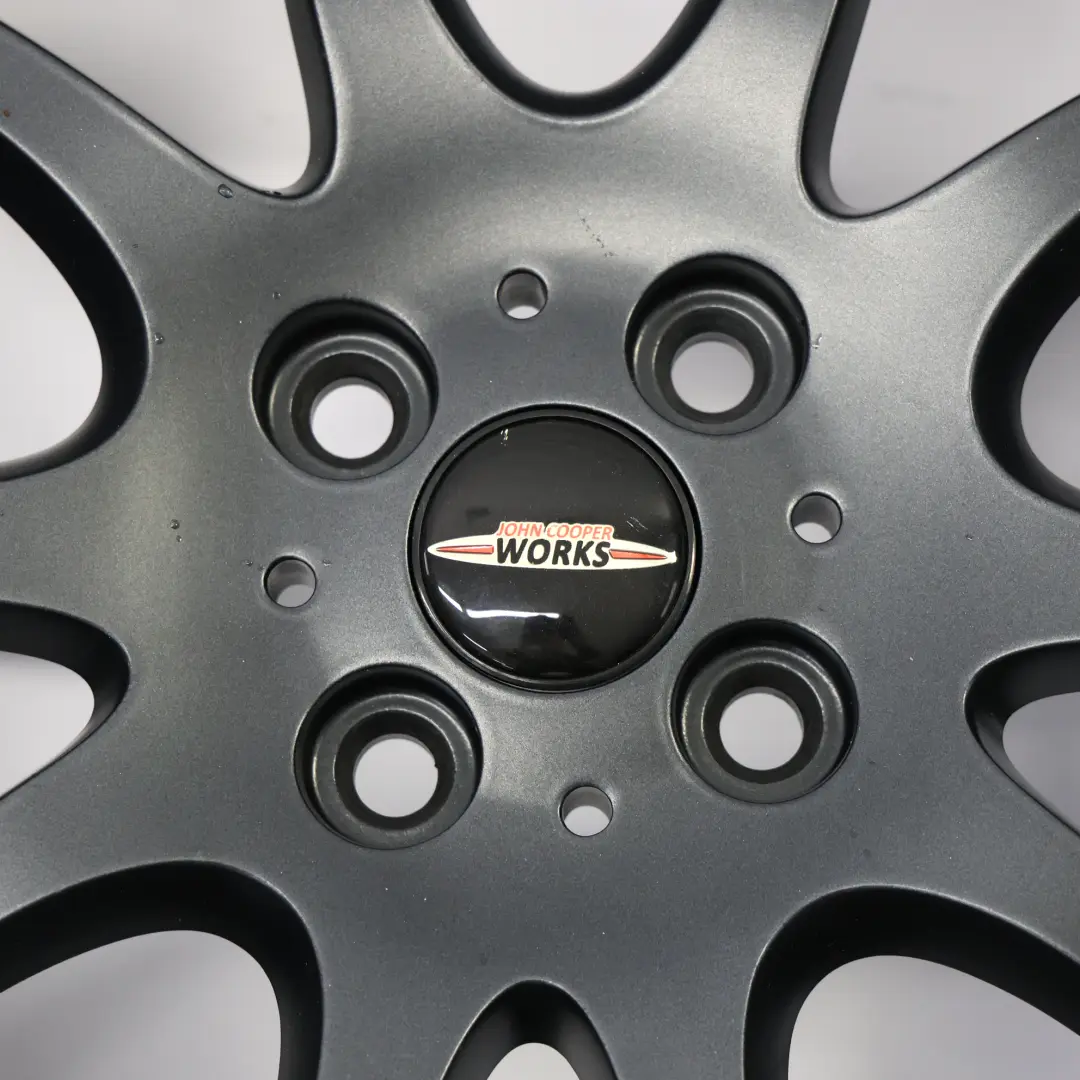 Anthracite Wheel Alloy Rim 18" 7J ET:52 to Mini R50 R56 JCW John Cooper with Part number 6778428 Mini R50 R56 JCW John Cooper Anthracite Wheel Alloy Rim 18" 7J ET:52 - SKU 6778428-8 - Part number 6778428
