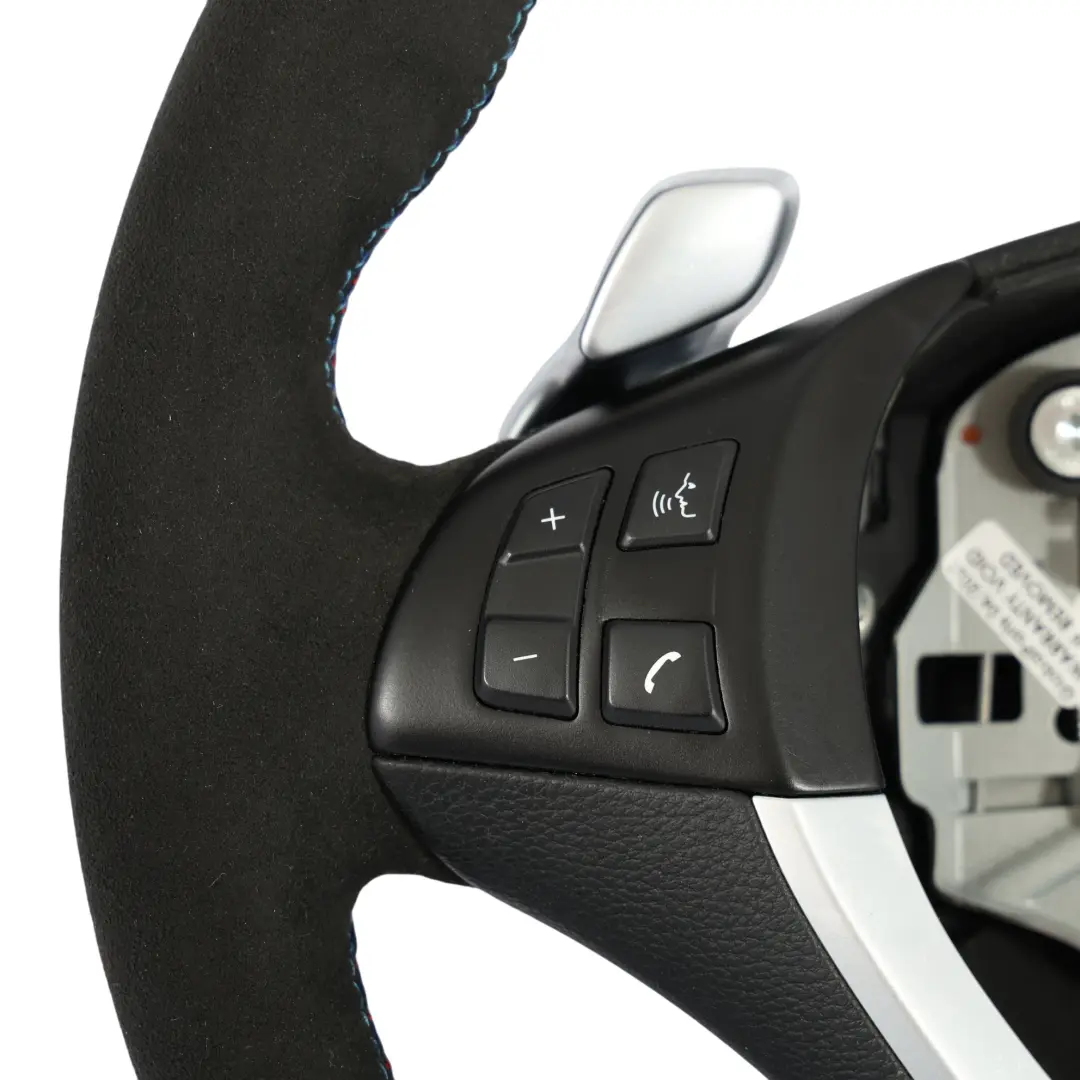 Sportivo NUOVO In Pelle Nera Alcantara Paddles per BMW X5 E70 LCI X6 E71 Volante con numero di parte 6782805 BMW X5 E70 LCI X6 E71 Volante Sportivo NUOVO In Pelle Nera Alcantara Paddles - SKU 6782805-3 - Numero di parte 6782805