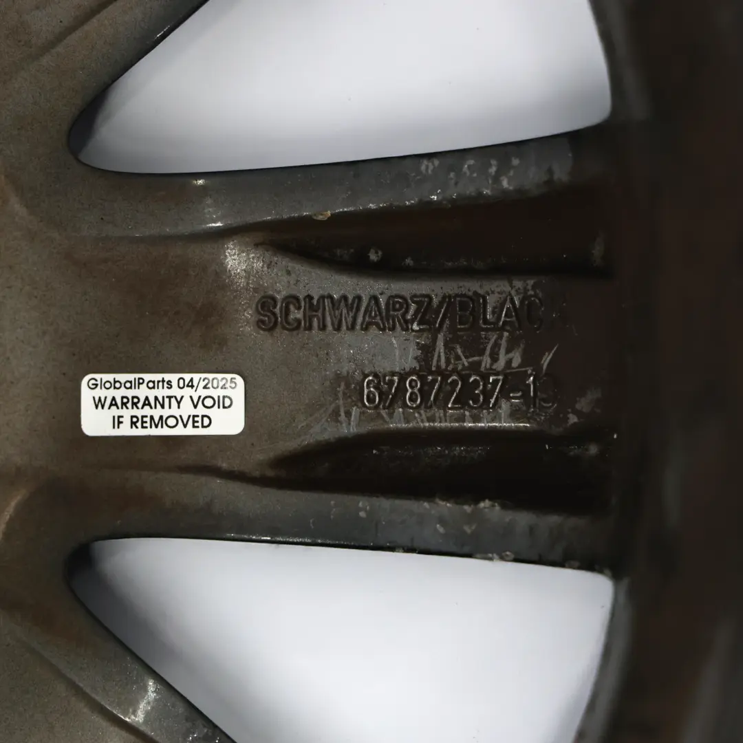 Alloy Rim 17" 7J Crown Spoke 104 to Mini Cooper R50 R55 R56 R57 Black Wheel with Part number 6787237 Mini Cooper R50 R55 R56 R57 Black Wheel Alloy Rim 17" 7J Crown Spoke 104 - SKU 6787237-1 - Part number 6787237