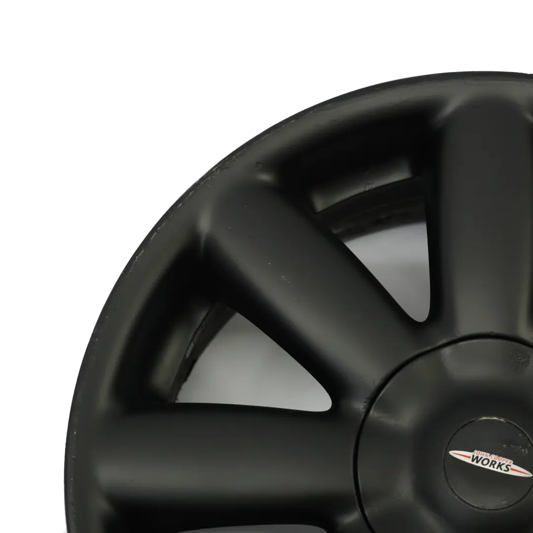 Llanta de aleación negra 17" 7J Crown Spoke 104 para Mini Cooper R50 R55 R56 R57 con número de pieza 6787237 Mini Cooper R50 R55 R56 R57 Llanta de aleación negra 17" 7J Crown Spoke 104 - SKU 6787237-1 - Número de pieza 6787237