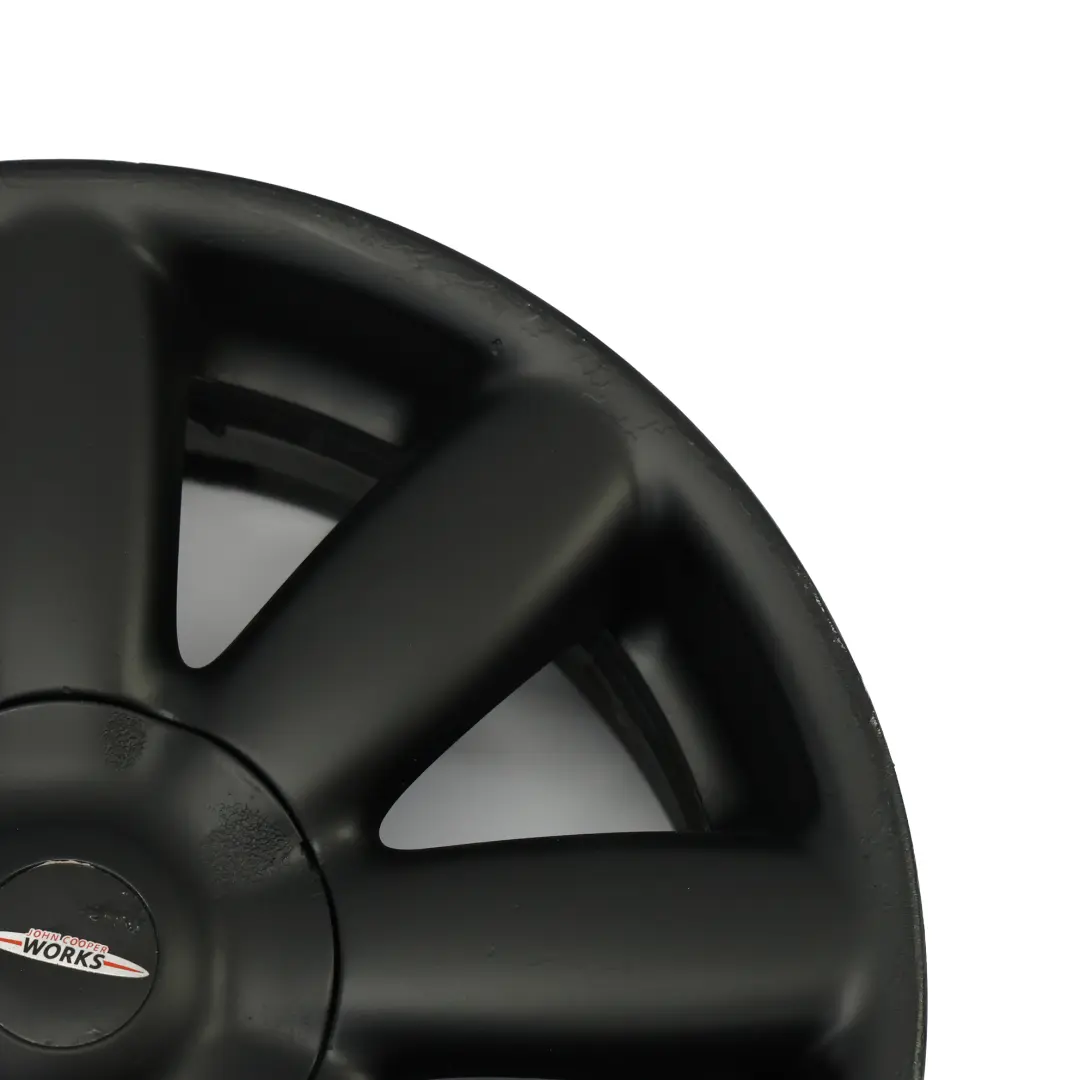 Llanta de aleación negra 17" 7J Crown Spoke 104 para Mini Cooper R50 R55 R56 R57 con número de pieza 6787237 Mini Cooper R50 R55 R56 R57 Llanta de aleación negra 17" 7J Crown Spoke 104 - SKU 6787237-1 - Número de pieza 6787237