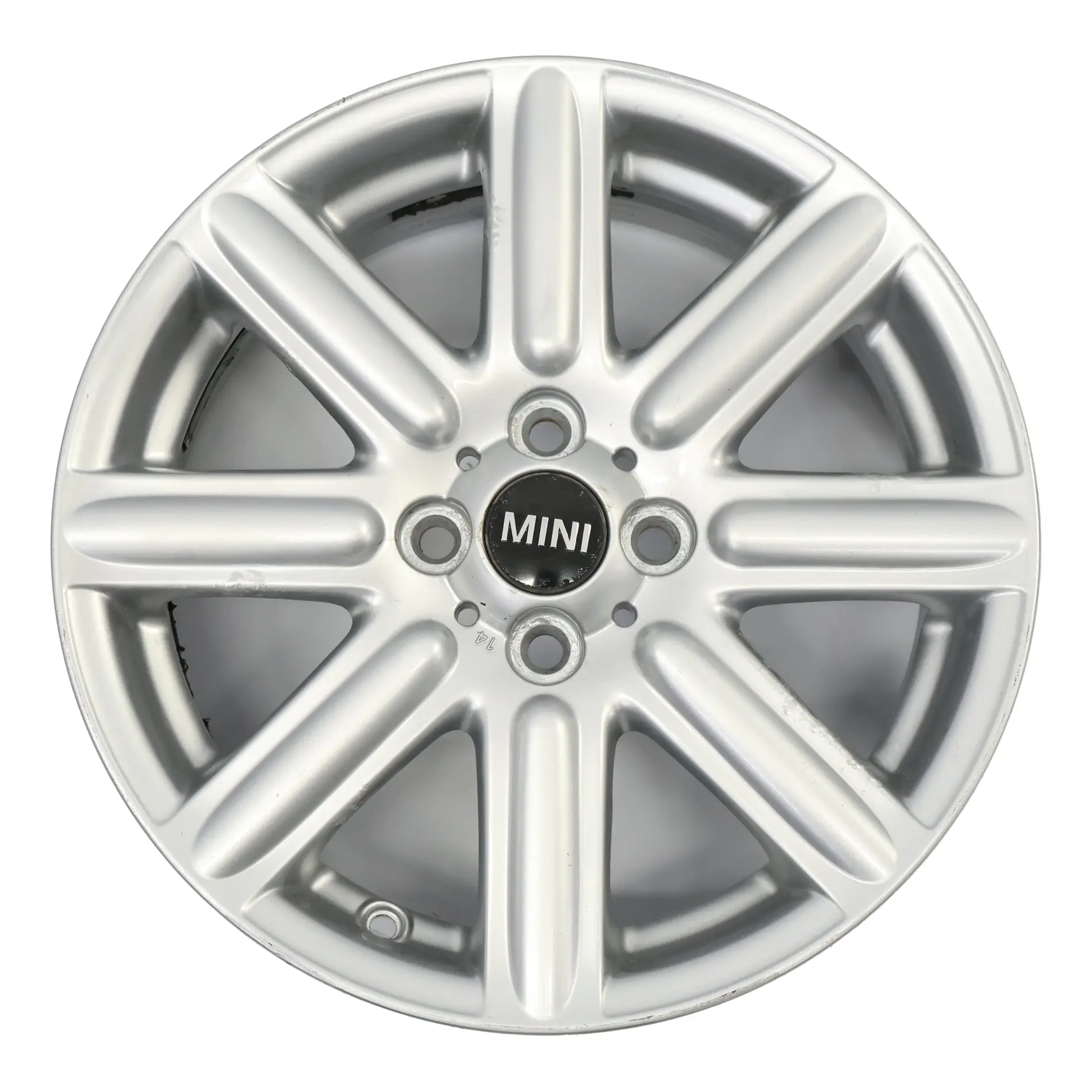 Mini R56 Argento Cerchio In Lega 16" 6,5J Et:48 Rib Spoke 115 6791941