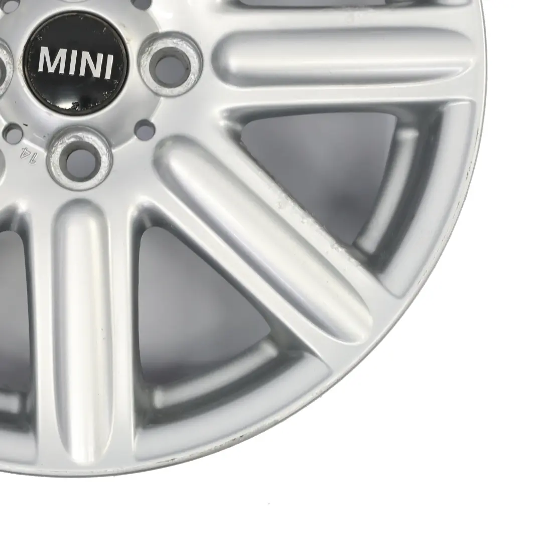 Argento Cerchio In Lega 16" 6,5J Et:48 Rib Spoke 115 per Mini R56 con numero di parte 6791941 Mini R56 Argento Cerchio In Lega 16" 6,5J Et:48 Rib Spoke 115 - SKU 6791941-1 - Numero di parte 6791941