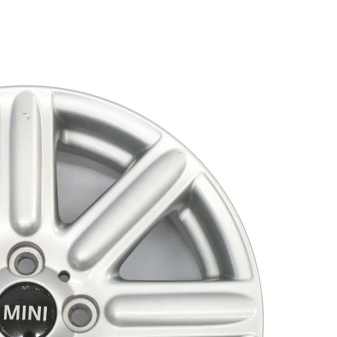 Alloy Rim 16" 6,5J ET:48 Rib Spoke 115 to Mini Cooper R55 R56 Silver Wheel with Part number 6791941 Mini Cooper R55 R56 Silver Wheel Alloy Rim 16" 6,5J ET:48 Rib Spoke 115 - SKU 6791941-3 - Part number 6791941