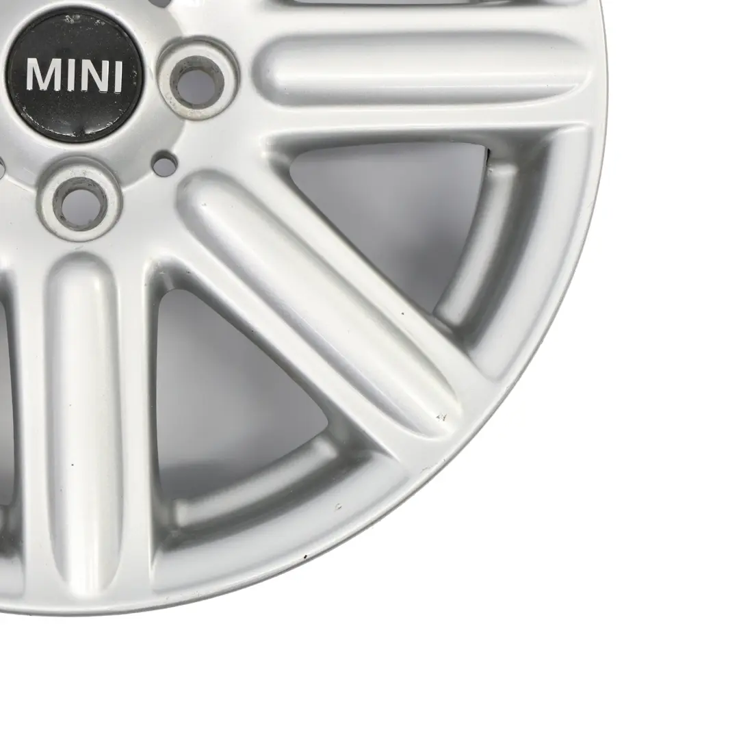 Alloy Rim 16" 6,5J ET:48 Rib Spoke 115 to Mini Cooper R55 R56 Silver Wheel with Part number 6791941 Mini Cooper R55 R56 Silver Wheel Alloy Rim 16" 6,5J ET:48 Rib Spoke 115 - SKU 6791941-3 - Part number 6791941