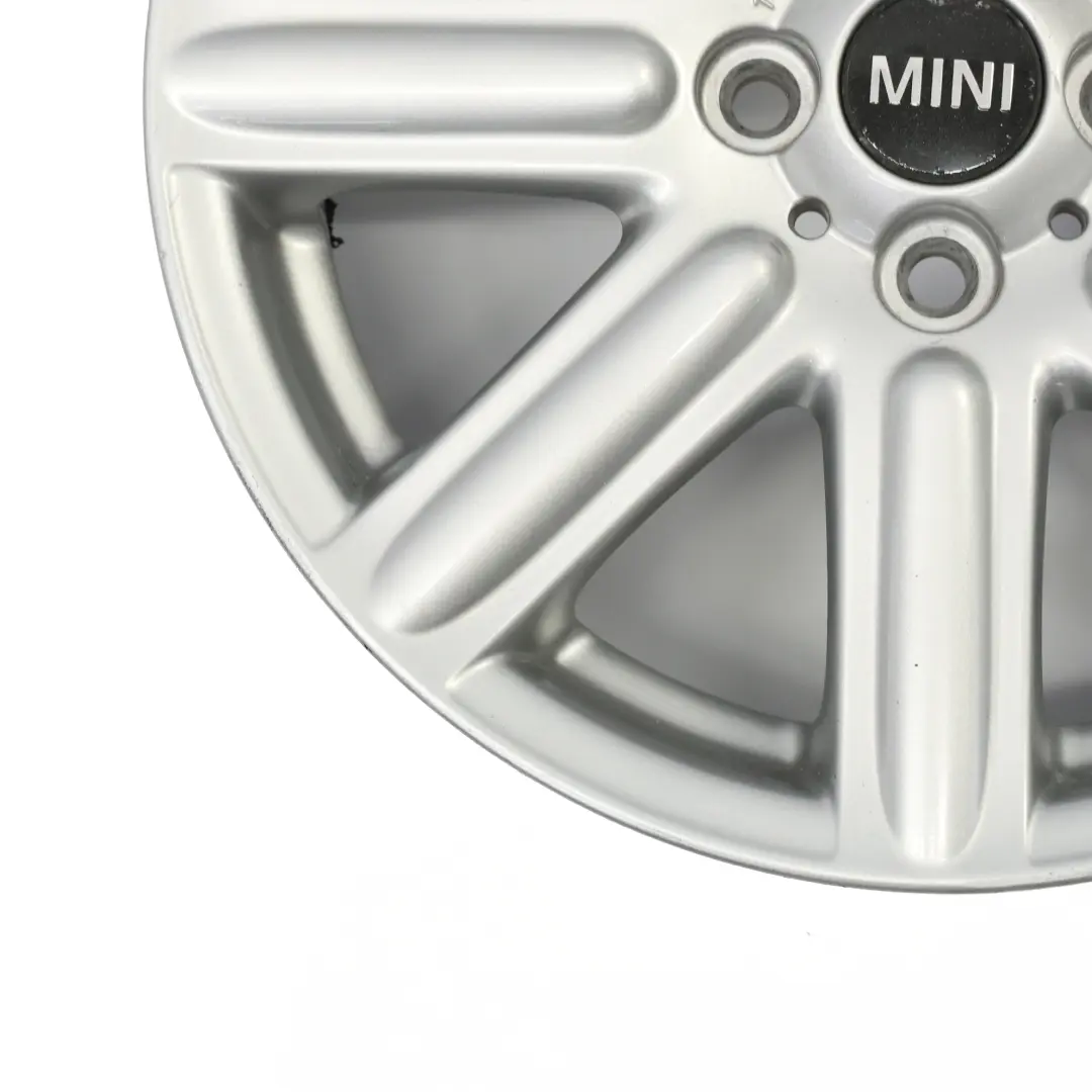 Alloy Rim 16" 6,5J ET:48 Rib Spoke 115 to Mini Cooper R55 R56 Silver Wheel with Part number 6791941 Mini Cooper R55 R56 Silver Wheel Alloy Rim 16" 6,5J ET:48 Rib Spoke 115 - SKU 6791941-3 - Part number 6791941