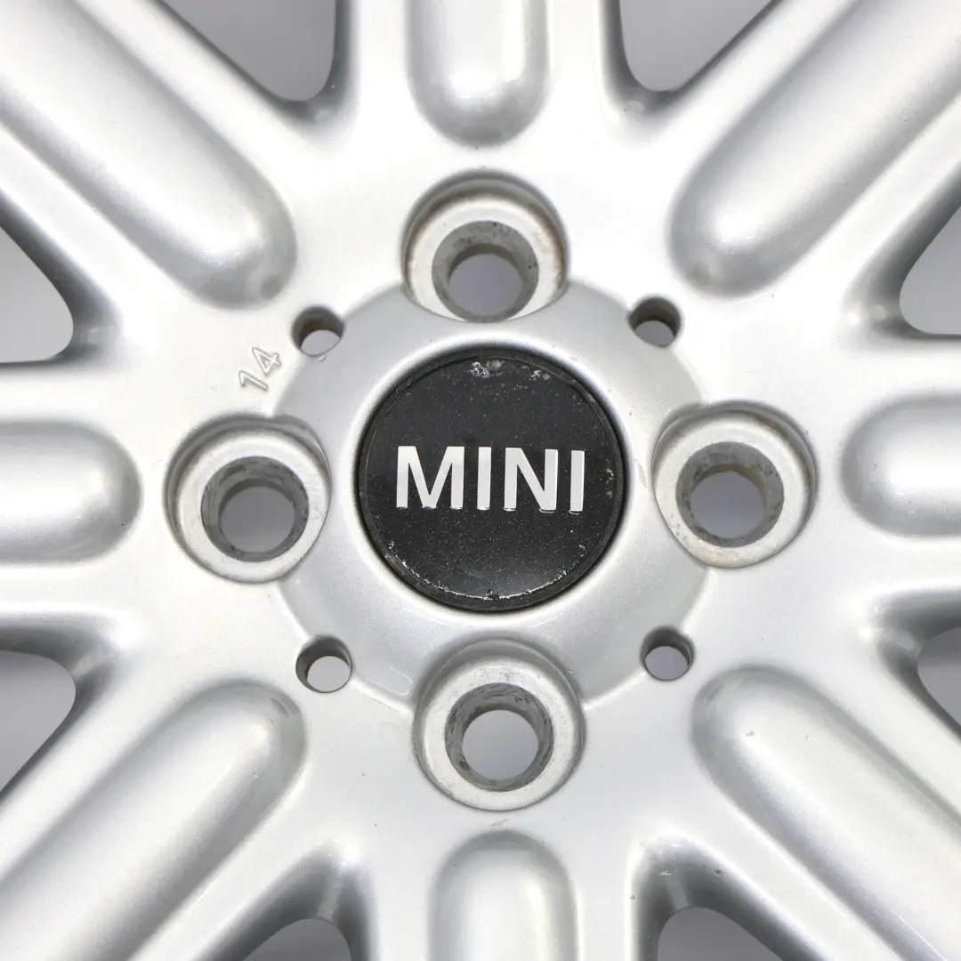 Alloy Rim 16" 6,5J ET:48 Rib Spoke 115 to Mini Cooper R55 R56 Silver Wheel with Part number 6791941 Mini Cooper R55 R56 Silver Wheel Alloy Rim 16" 6,5J ET:48 Rib Spoke 115 - SKU 6791941-3 - Part number 6791941