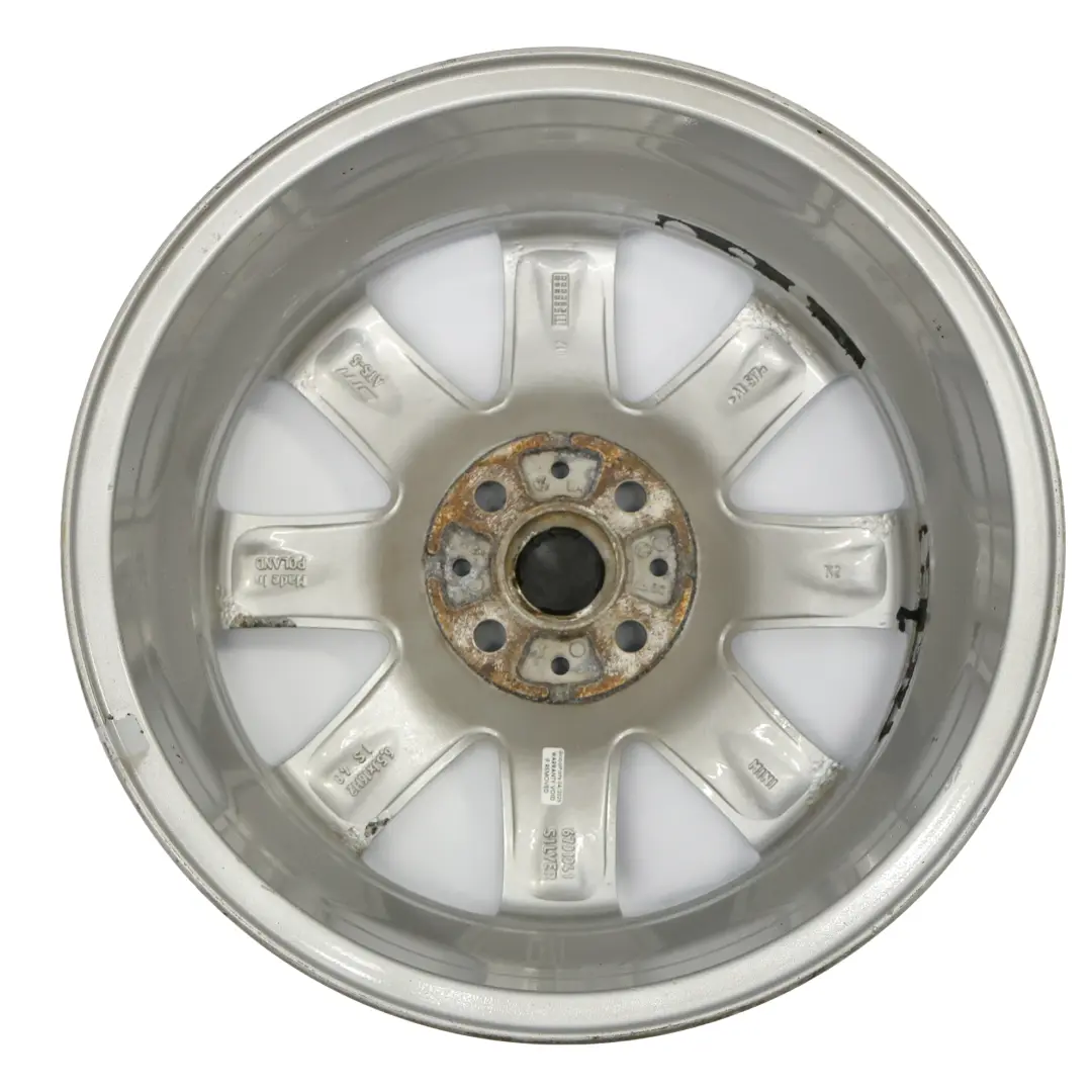 Alloy Rim 16" 6,5J ET:48 Rib Spoke 115 to Mini Cooper R55 R56 Silver Wheel with Part number 6791941 Mini Cooper R55 R56 Silver Wheel Alloy Rim 16" 6,5J ET:48 Rib Spoke 115 - SKU 6791941-3 - Part number 6791941