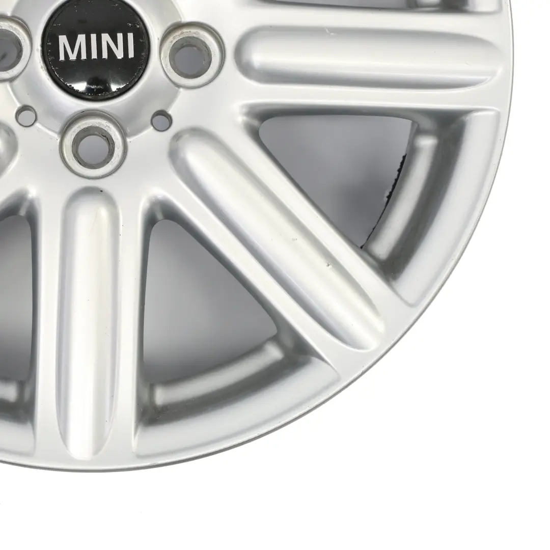 Alloy Rim 16" 6,5J ET:48 Rib Spoke 115 to Mini Cooper R55 R56 Silver Wheel with Part number 6791941 Mini Cooper R55 R56 Silver Wheel Alloy Rim 16" 6,5J ET:48 Rib Spoke 115 - SKU 6791941-4 - Part number 6791941