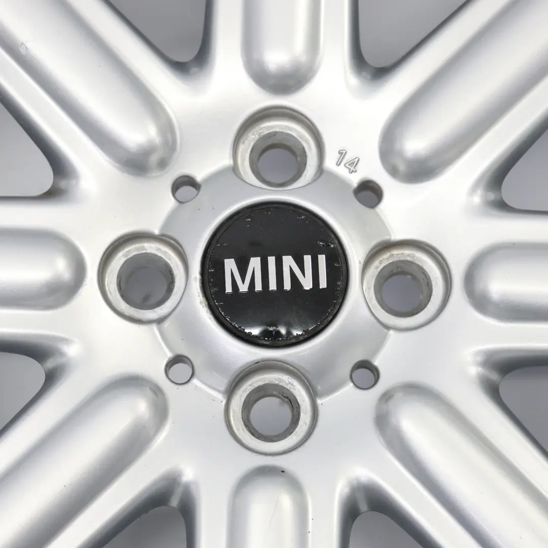 Alloy Rim 16" 6,5J ET:48 Rib Spoke 115 to Mini Cooper R55 R56 Silver Wheel with Part number 6791941 Mini Cooper R55 R56 Silver Wheel Alloy Rim 16" 6,5J ET:48 Rib Spoke 115 - SKU 6791941-4 - Part number 6791941