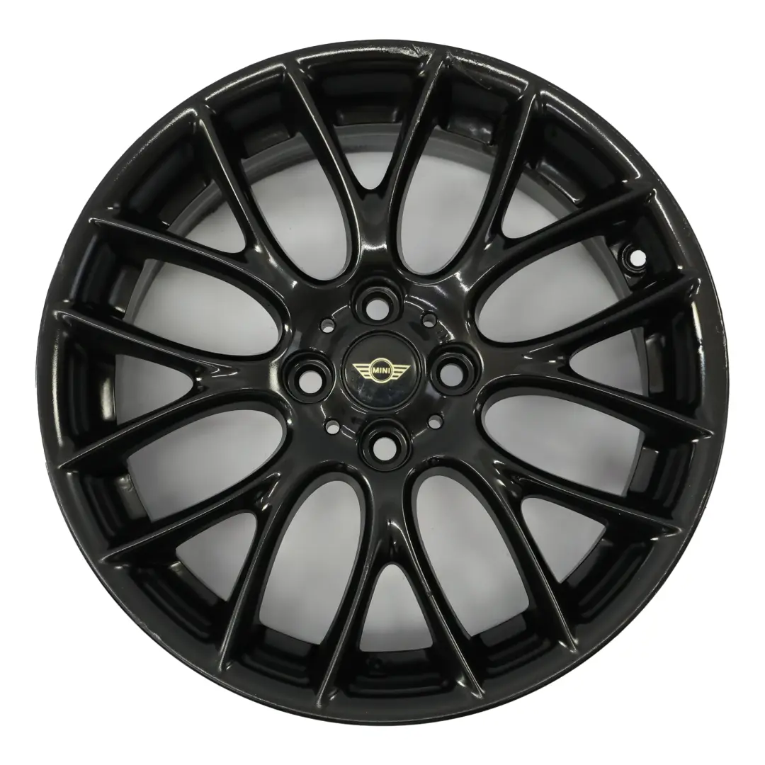 Alloy Rim 17" ET:48 7J Cross Spoke Challenge to Mini Cooper R55 R56 Black Wheel with Part number 6795208 Mini Cooper R55 R56 Black Wheel Alloy Rim 17" ET:48 7J Cross Spoke Challenge - SKU 6795208-2 - Part number 6795208