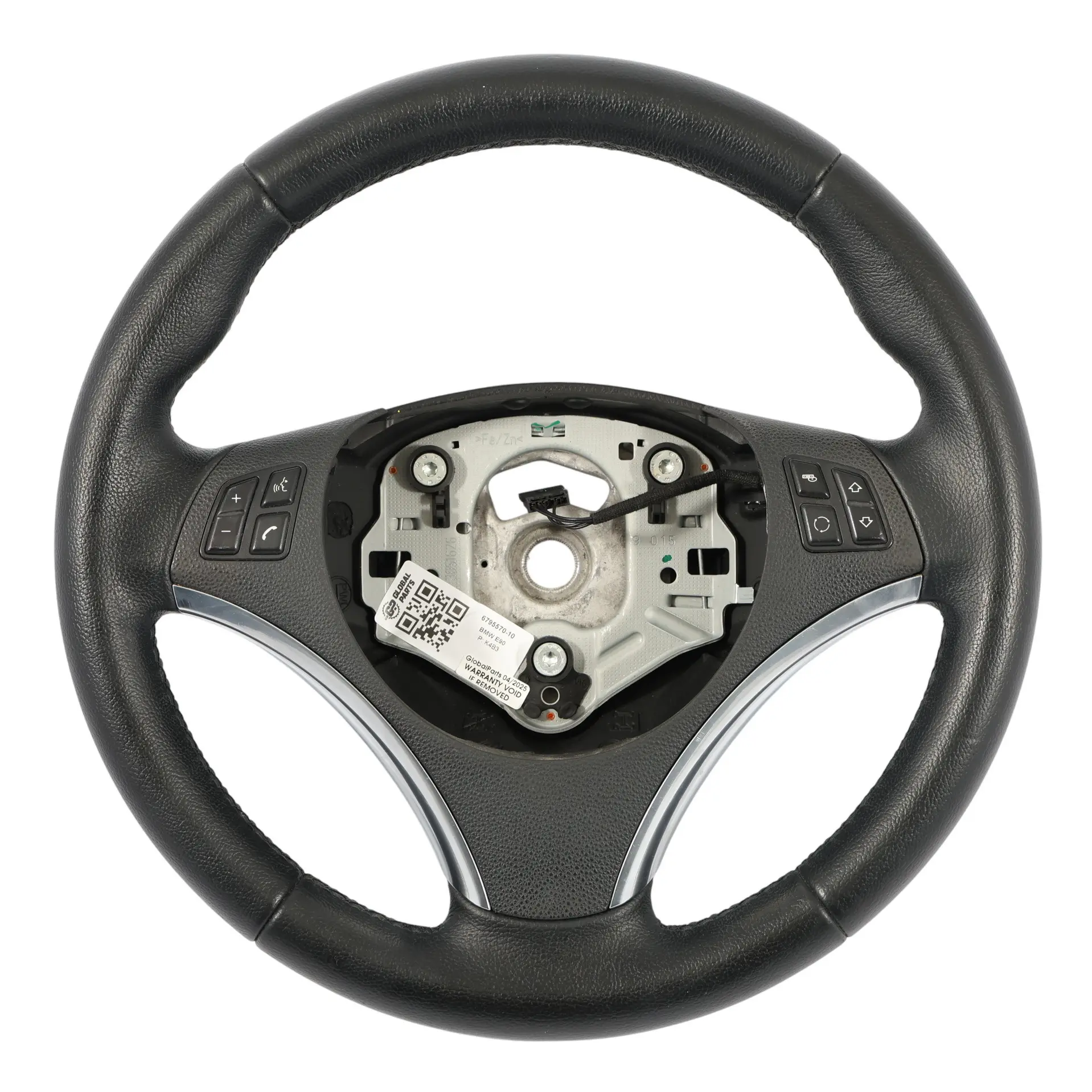 BMW E81 E82 E87 E90 E91 E92 Sport Nero Volante in Pelle Cerchio Multifunzione