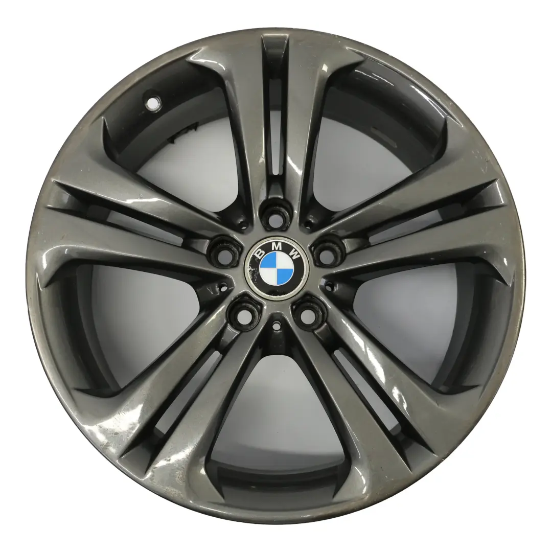 Grey Alloy Wheel Rim 19" 8J Double Spoke 401 ET:36 to BMW F30 F31 F32 with Part number 6796256 BMW F30 F31 F32 Grey Alloy Wheel Rim 19" 8J Double Spoke 401 ET:36 - SKU 6796256-2 - Part number 6796256