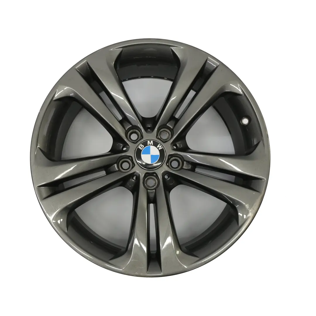 Grey Alloy Wheel Rim 19" 8,5J Double Spoke 401 ET:47 to BMW F30 F31 F32 with Part number 6796257 BMW F30 F31 F32 Grey Alloy Wheel Rim 19" 8,5J Double Spoke 401 ET:47 - SKU 6796257-3 - Part number 6796257