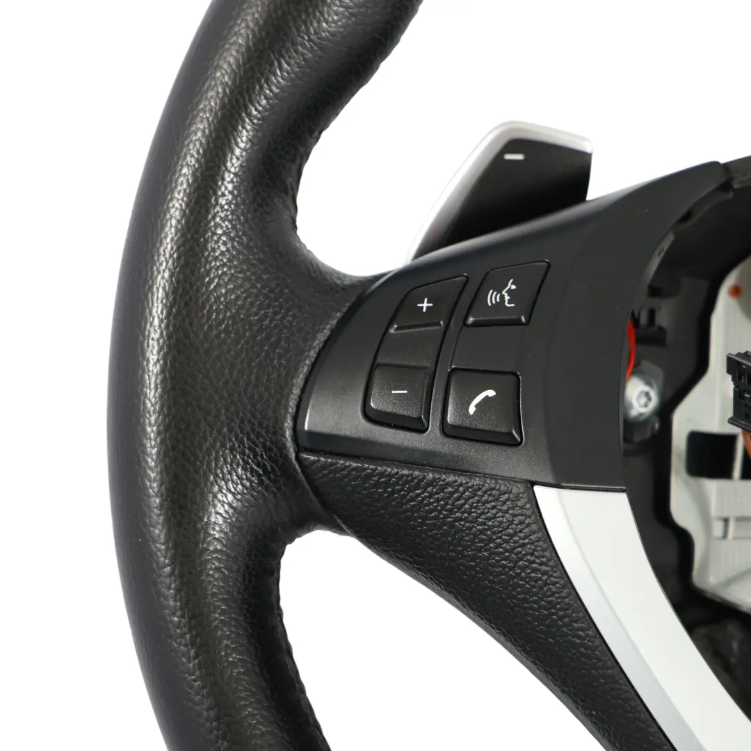 Nero Pelle Sport Cambio al Volante Riscaldato per Volante BMW X5 E70 LCI X6 E71 con numero di parte 6797911 Volante BMW X5 E70 LCI X6 E71 Nero Pelle Sport Cambio al Volante Riscaldato - SKU 6797911 - Numero di parte 6797911
